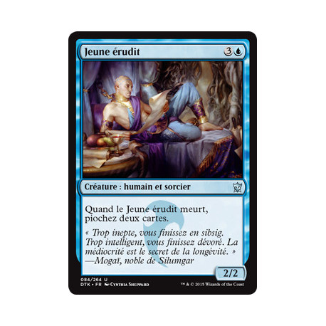 (Foil) Bleue - Jeune érudit (U) [DTK]