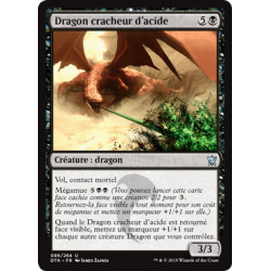 (Foil) Noire - Dragon cracheur d'acide (U) [DTK]
