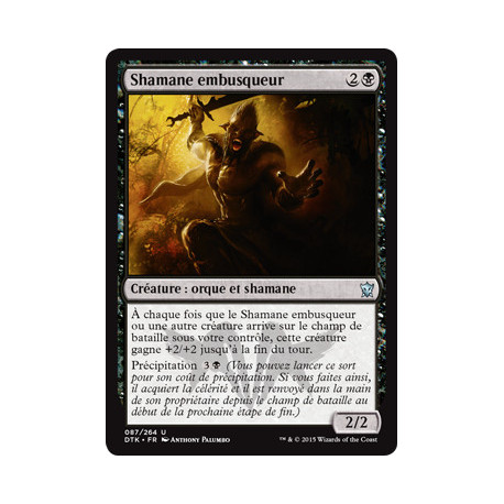 (Foil) Noire - Shamane embusqueur (U) [DTK]