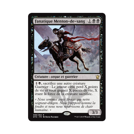 (Foil) Noire - Fanatique Menton-de-sang (R) [DTK]