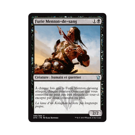 (Foil) Noire - Furie Menton-de-sang (U) [DTK]