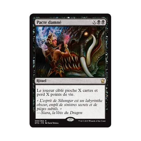 (Foil) Noire - Pacte damné (R) [DTK]