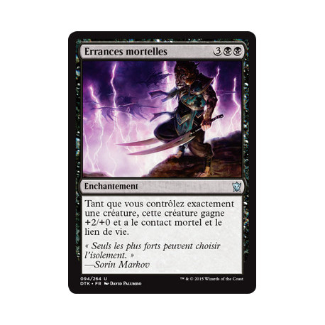 (Foil) Noire - Errances mortelles (U) [DTK]