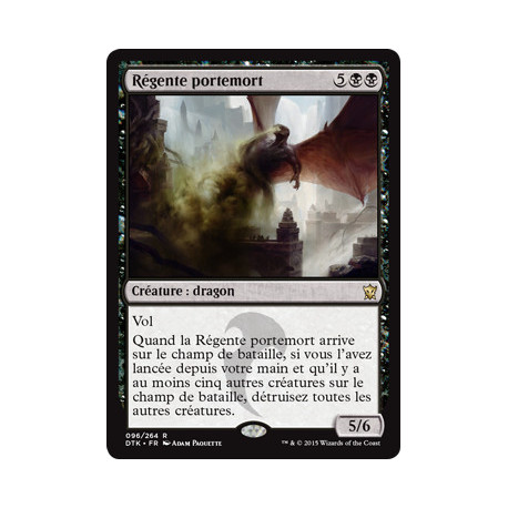 (Foil) Noire - Régente portemort (R) [DTK]