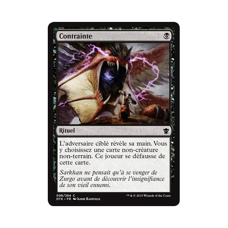 (Foil) Noire - Contrainte (C) [DTK]