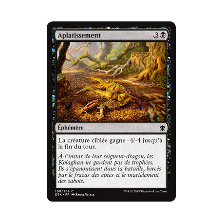 (Foil) Noire - Aplatissement (C) [DTK]