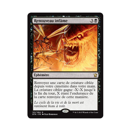 (Foil) Noire - Renouveau infâme (R) [DTK]