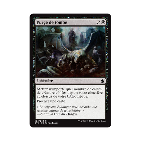 (Foil) Noire - Purge de tombe (C) [DTK]