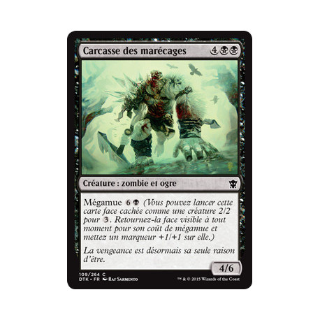 (Foil) Noire - Carcasse des marécages (C) [DTK]