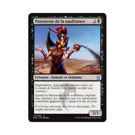 (Foil) Noire - Pastoresse de la souffrance (U) [DTK]