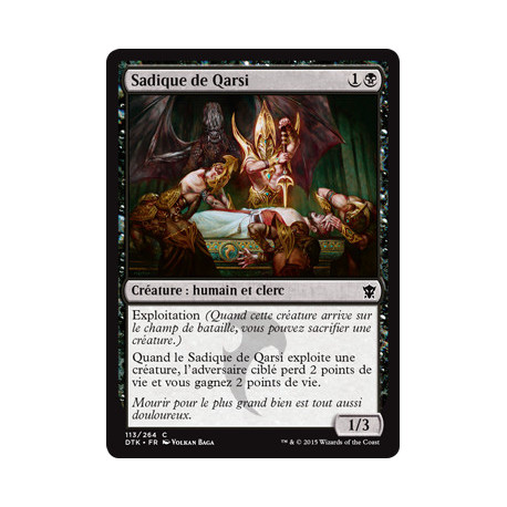 (Foil) Noire - Sadique de Qarsi (C) [DTK]