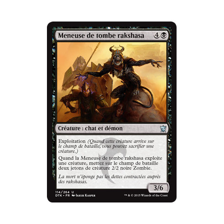 (Foil) Noire - Meneuse de tombe rakshasa (U) [DTK]