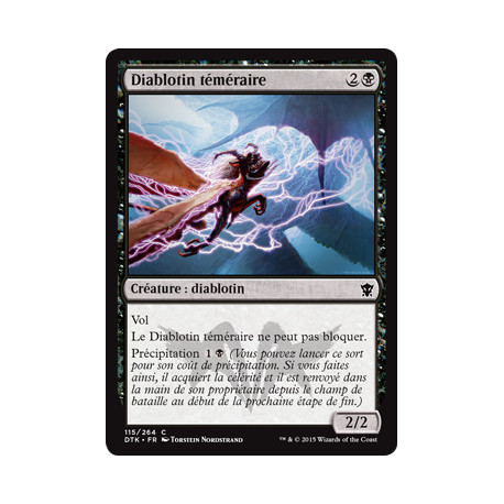 (Foil) Noire - Diablotin téméraire (C) [DTK]