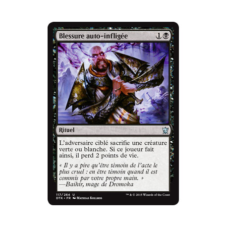 (Foil) Noire - Blessure auto-infligée (U) [DTK]