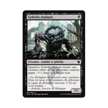 (Foil) Noire - Gobelin titubant (C) [DTK]