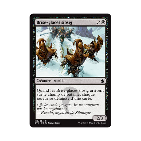 (Foil) Noire - Brise-glaces sibsig (C) [DTK]