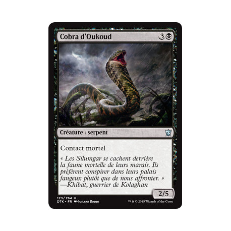 (Foil) Noire - Cobra d'Oukoud (U) [DTK]