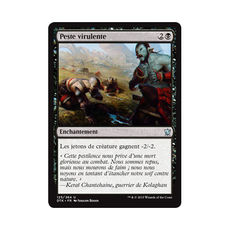 (Foil) Noire - Peste virulente (U) [DTK]