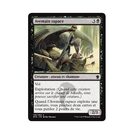(Foil) Noire - Avemain rapace (C) [DTK]