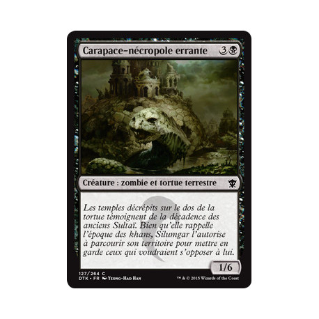 (Foil) Noire - Carapace-nécropole errante (C) [DTK]