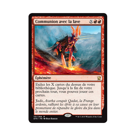 (Foil) Rouge - Communion avec la lave (R) [DTK]