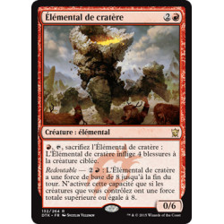 (Foil) Rouge - Élémental de cratère (R) [DTK]