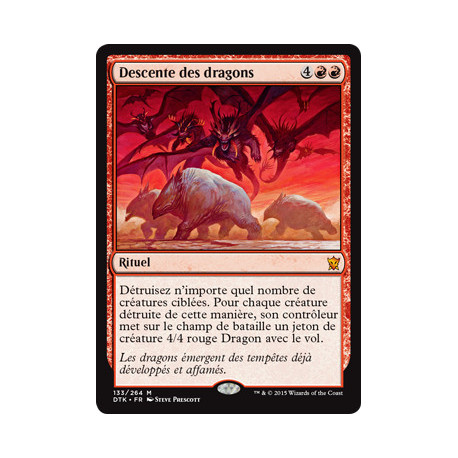 (Foil) Rouge - Descente des dragons (M) [DTK]