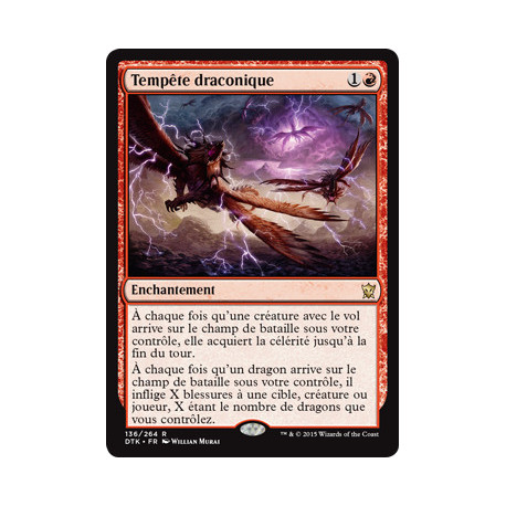 (Foil) Rouge - Tempête draconique (R) [DTK]