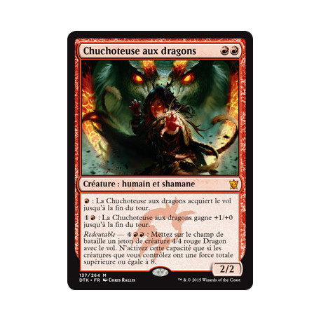 (Foil) Rouge - Chuchoteuse aux dragons (M) [DTK]