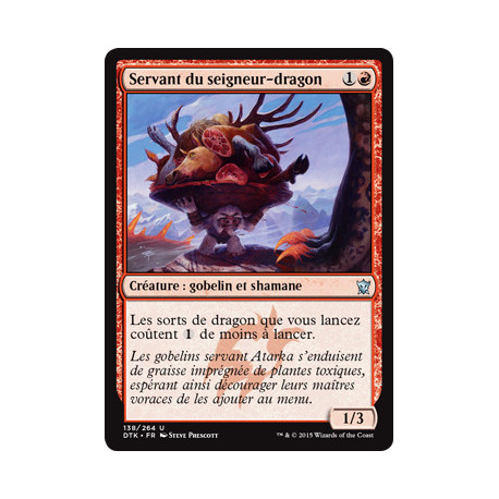 (Foil) Rouge - Servant du seigneur-dragon (U) [DTK]