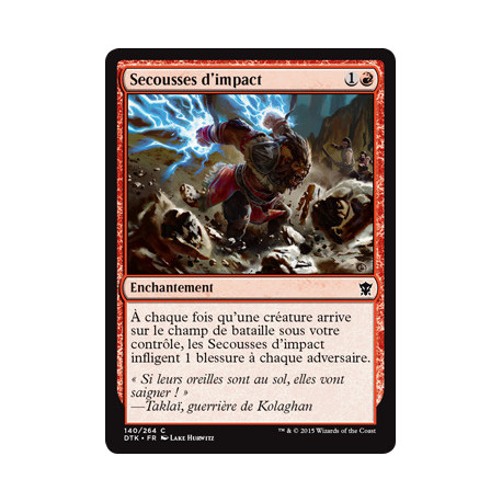 (Foil) Rouge - Secousses d'impact (C) [DTK]