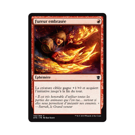 (Foil) Rouge - Fureur embrasée (C) [DTK]