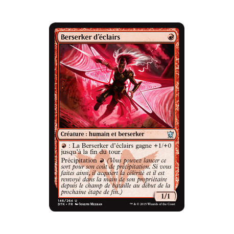 (Foil) Rouge - Berserker d'éclairs (U) [DTK]