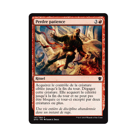 (Foil) Rouge - Perdre patience (C) [DTK]