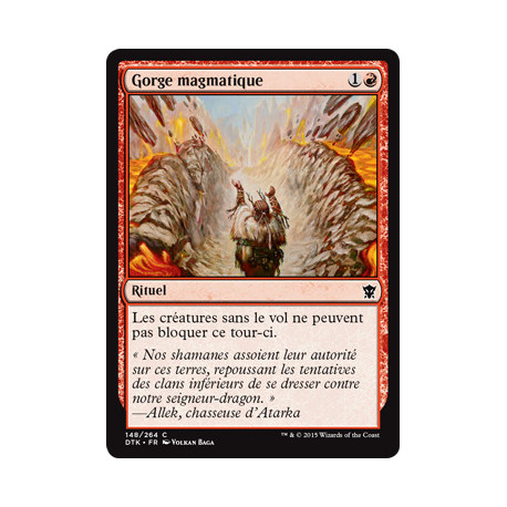 (Foil) Rouge - Gorge magmatique (C) [DTK]