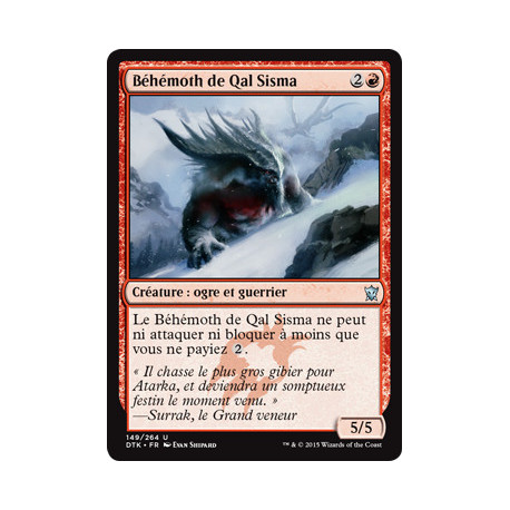 (Foil) Rouge - Béhémoth de Qal Sisma (U) [DTK]