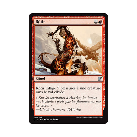 (Foil) Rouge - Rôtir (U) [DTK]