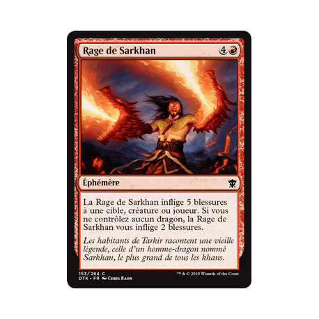 (Foil) Rouge - Rage de Sarkhan (C) [DTK]