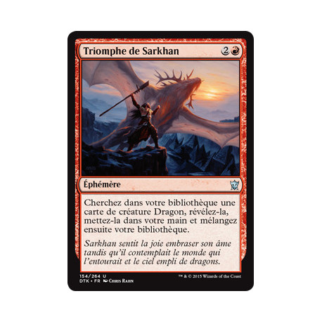 (Foil) Rouge - Triomphe de Sarkhan (U) [DTK]