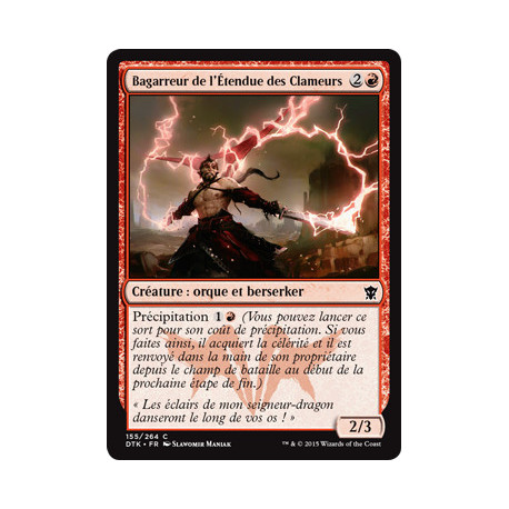 (Foil) Rouge - Bagarreur de l'Étendue des Clameurs (C) [DTK]