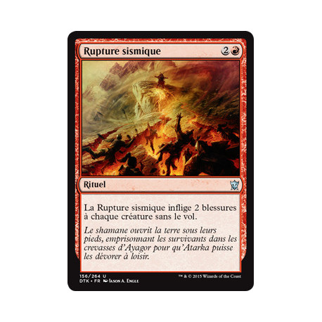 (Foil) Rouge - Rupture sismique (U) [DTK]