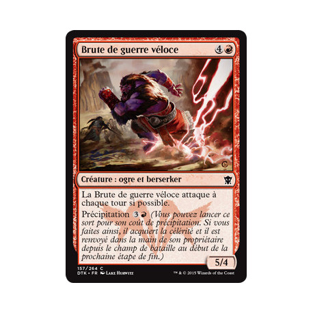 (Foil) Rouge - Brute de guerre véloce (C) [DTK]