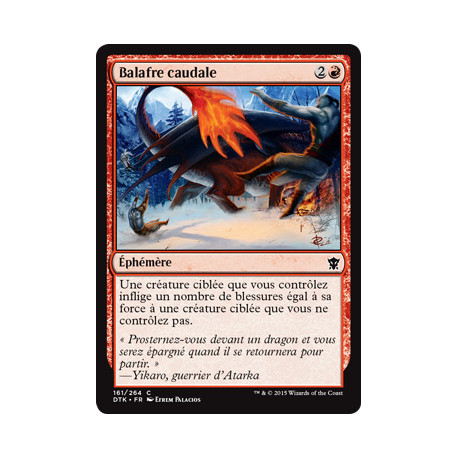 (Foil) Rouge - Balafre caudale (C) [DTK]