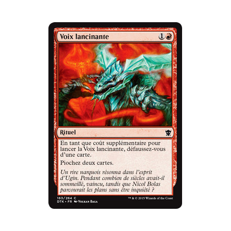 (Foil) Rouge - Voix lancinante (C) [DTK]