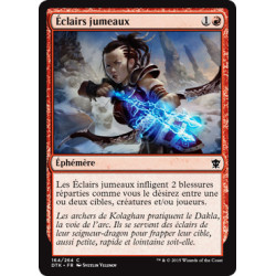 (Foil) Rouge - Éclairs jumeaux (C) [DTK]