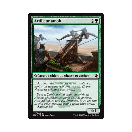 (Foil) Verte - Artilleur aïnok (C) [DTK]