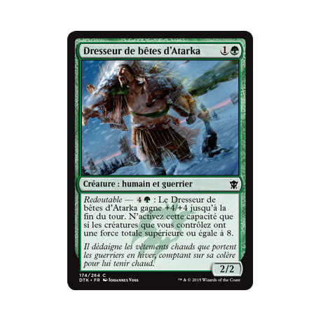 (Foil) Verte - Dresseur de bêtes d'Atarka (C) [DTK]