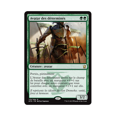 (Foil) Verte - Avatar des déterminés (R) [DTK]