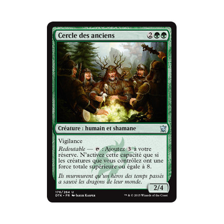 (Foil) Verte - Cercle des anciens (U) [DTK]