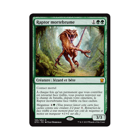 (Foil) Verte - Raptor mortebrume (M) [DTK]